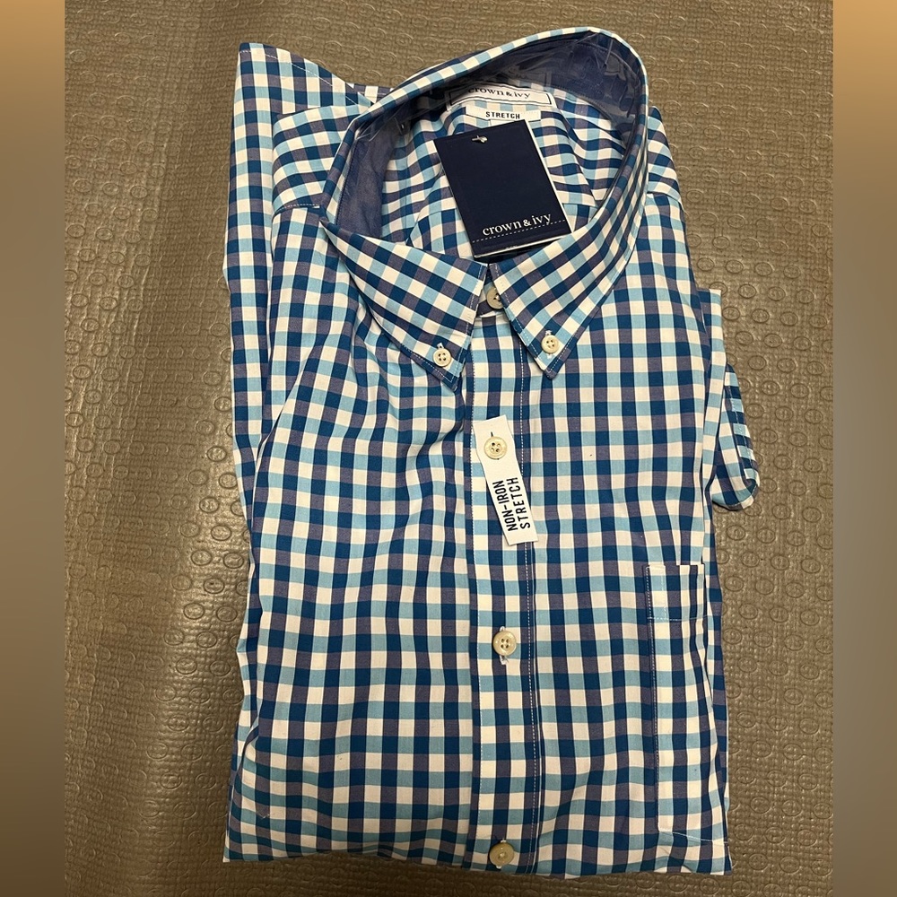 Crown & Ivy Long Sleeve Woven Shirt Mens